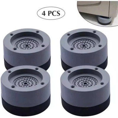 Đế chống rung máy giặt chân máy giặt chân bàn 4 miếng cao cấp, chống rung chống ồn chống trơn trượt (giao màu ngẫu nhiên)