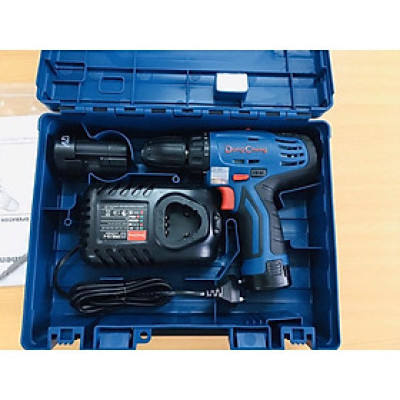 MÁY KHOAN - VẶN VÍT DÙNG PIN 12V 25NM DONGCHENG DCJZ09-10 (GỒM 2 PIN 12V/2AH) - HÀNG CHÍNH HÃNG