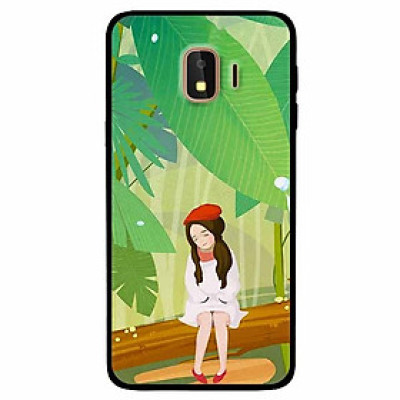 Ốp lưng dành cho Samsung J4 2018 mẫu Cô Gái Mũ Tiêu Đỏ