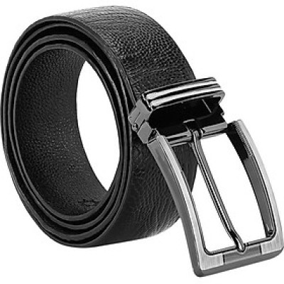 Thắt Lưng Nam Da Đà Điểu Trơn Đầu Kim Huy Hoàng HT4413 - Đen