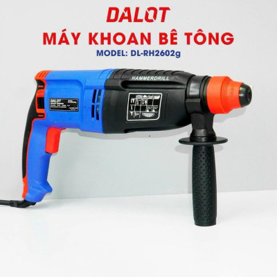 MÁY KHOAN BÊ TÔNG 3 CHỨC NĂNG 1010W DL-RH2602G - DALOT - HÀNG CHÍNH HÃNG
