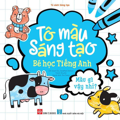 Sách - Bộ Sách Tô Màu Sáng Tạo - Bé Học Tiếng Anh (Bộ 6 Cuốn)