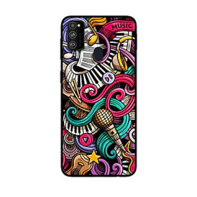 Ốp Lưng in cho Samsung Galaxy M30s Mẫu Họa Tiết Âm Nhạc - Hàng Chính Hãng