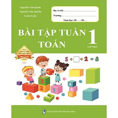 Sách - Bài Tập Tuần Toán 1 - Cánh Diều - Tập 1 (1 cuốn)