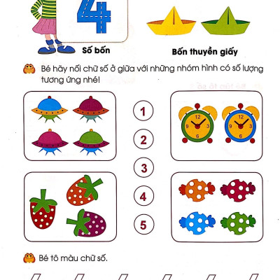 Giúp Bé Vững Bước Vào Lớp 1 - Bé Làm Quen Với Chữ Số (5-6 Tuổi) (Tái Bản 2024)