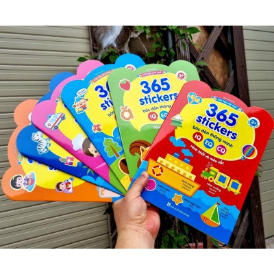 Sách - Combo Bóc Dán Thông Minh 365 (Dành Cho Trẻ Từ 2-6 Tuổi) - Giúp Bé Phát Triển IQ, EQ, CQ (Bộ 6 Cuốn)