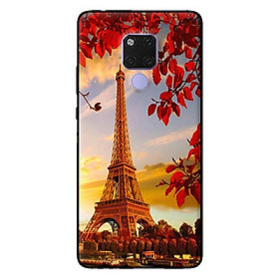 Ốp lưng in cho Huawei Mate 20 mẫu Tháp Eiffel Mùa Thu - Hàng chính hãng