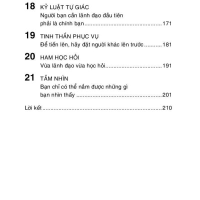 21 Phẩm Chất Vàng Của Nhà Lãnh Đạo (Tái Bản)
