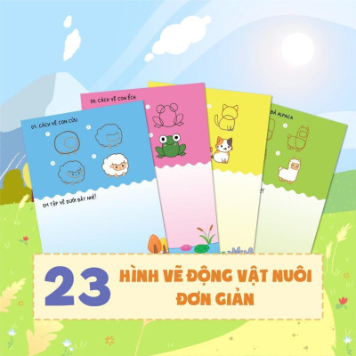 Sách - Dino Tập Vẽ - 4 Bước Tập Vẽ Đơn Giản Cho Bé - 10 Trang Stickers - Megabook