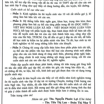 Sách - Chiến Thắng Kỳ Thi Tuyển Sinh Vào Lớp 10 - Môn Ngữ Văn