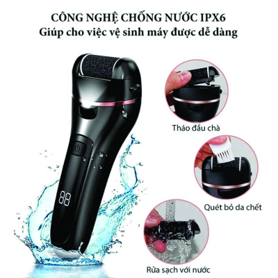 (Tặng phụ kiện 10 món đầy đủ) Máy Chà chân cầm tay phiên bản pro động cơ mạnh mẽ chà sạch dễ sử dụng Hàng Chính Hãng