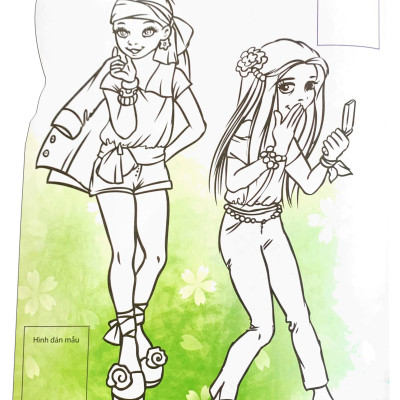 Dán Hình Và Tô Màu Sticker - Girl Fashion - Nhà Thiết Kế Tài Ba - Tập 1