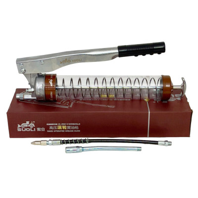 Bơm tay 600cc sử dụng mỡ nhồi SL-H086, Ống mỡ trong suốt