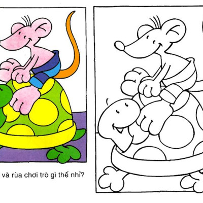 Bộ Sách Tô Màu Theo Lứa Tuổi: Gấu Con Tập Tô Màu + Chú Hề Vui Nhộn - Từ 3-6 Tuổi (Bộ 4 Cuốn)