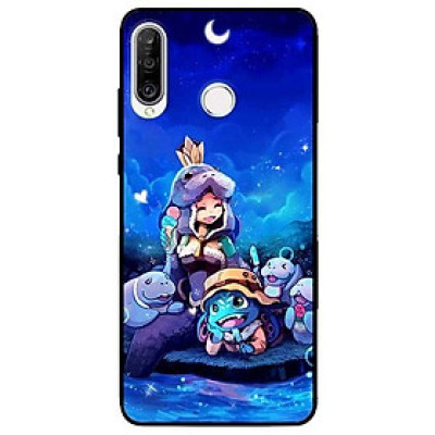Ốp lưng dành cho Huawei P30 - P30 Lite - Y7 Pro - Y9 2019 mẫu Cô Gái Và Hải Cẩu