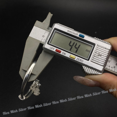 Lắc tay Cho Bé Bạc Ta Nguyên Chất S99 Mix Charm Chính Hãng Bạc Hiểu Minh LTE570