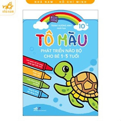 Sách - Bộ Tô màu phát triển não bộ cho bé 1-5 tuổi (10 tập) (Nhã Nam HCM)