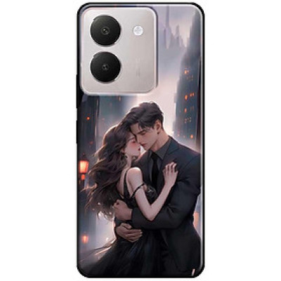 Ốp lưng cho Vivo Y03 - Y03T - Y18 - Y18S - Y18T - Y27 5G - Y28 4G - Y36 - Cặp Đôi Áo Đen - Hàng Chính Hãng