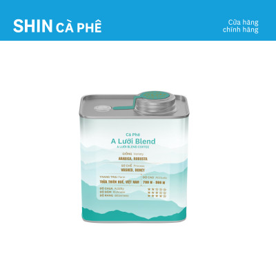 Cà phê A Lưới Blend - SHIN Cà phê - Cà phê pha phin - Hộp thiếc 200g