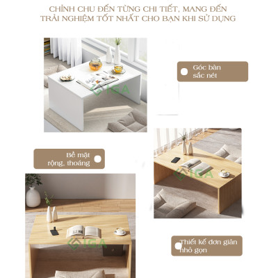 Bàn Trà Đa Năng Có Thể Làm Bàn Học Bàn Trang Điểm Đa Năng Phong Cách Hiện Đại - GP147B