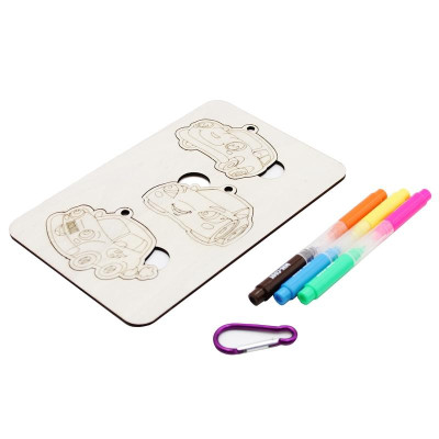 Bộ Tranh Gỗ Tô Màu DIY Paint Your Wooden Vehicles - Colorkit KIT-C032