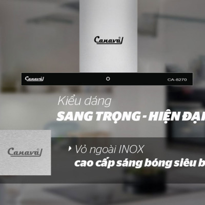 Máy hút mùi hình chữ T CANAVAL CA8270 - Hàng nhập khẩu