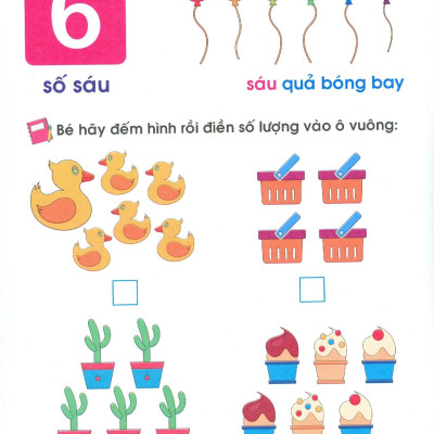 Chuẩn Bị Cho Bé Vào Lớp 1 - Bé Làm Quen Với Toán Học (Quyển 4) (Tái Bản 2020)
