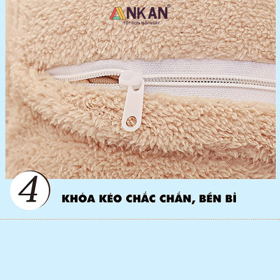 Chăn Gối Văn Phòng 3 Trong 1 Gấu Nâu Độc Đáo Kiểu Dành Cho Nữ Dùng Để Ngủ Trưa Tại Văn Phòng, Tựa Lưng Và Gấu Bông Dùng Để Trang Trí