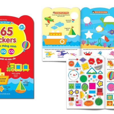 Trọn Bộ 6 Cuốn 2000+ Stickers Bóc Dán Thông Minh (Dành Cho Trẻ Từ 2-6 Tuổi) - Giúp bé phát triển IQ, EQ, CQ