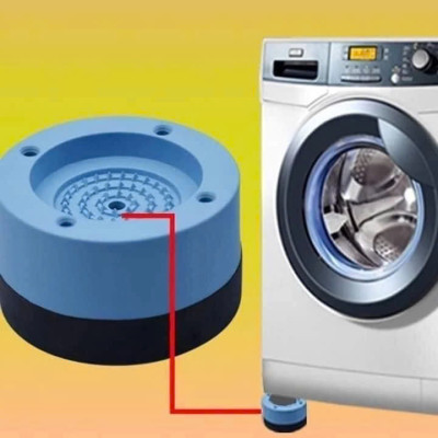 Đế chống rung máy giặt chân máy giặt chân bàn 4 miếng cao cấp, chống rung chống ồn chống trơn trượt (giao màu ngẫu nhiên)