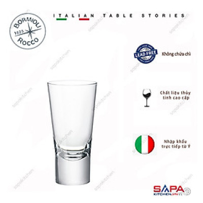 Bộ 6 Ly Thủy Tinh Ypsilon Shot Bormioli Rocco 157110B32021990 (70ml / Ly)