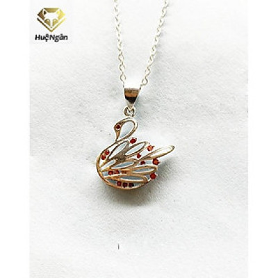 Dây chuyền bạc Ý 925 Huệ Ngân - Thiên Nga xinh xắn D1901