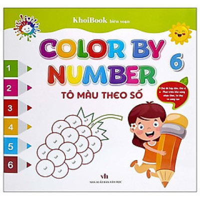 Sách - Color By Number - Tô Màu Theo Số - Tập 6 - Chính Thông Book