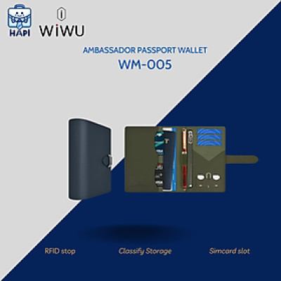 Ví đựng Passport WiWU Ambassador Passport Wallet Wi-WM005: Chuyên lưu trữ giấy tờ cần thiết, tiện lợi