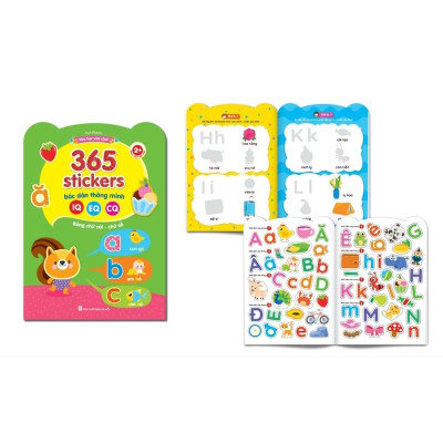 Sách - Combo Bóc Dán Thông Minh 365 (Dành Cho Trẻ Từ 2-6 Tuổi) - Giúp Bé Phát Triển IQ, EQ, CQ (Bộ 6 Cuốn)