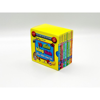 Sách - Từ Điển Bằng Hình Đầu Tiên Của Bé + Cùng Bé Khám Phá Thế Giới Xung Quanh - Combo 3 Boxset - Việt Thư
