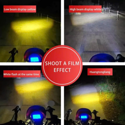 Đèn Trợ Sáng FX02 35W Cốt Vàng Pha Trắng – Vỏ Hợp Kim Bền Bỉ, Sáng Xa Mạnh Mẽ