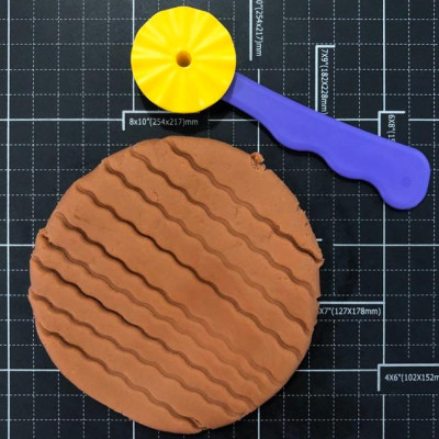 Bộ đồ chơi lăn tay tạo chi tiết trên bề mặt bột nặn an toàn