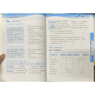Sách - Global Success - Bài Tập Tiếng Anh Lớp 5 Tập 1 - Có Đáp Án - Minh Thắng