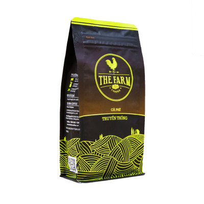 Combo 4 gói cà phê bột nguyên chất truyền thống - The Farm Coffee (250g)