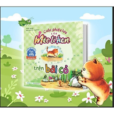 Sách - Cuộc Phiêu Lưu Của Mèo Tí Hon Trên Bãi Cỏ (20 Stickers Con Vật) - Megabook