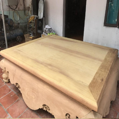 Sập Nằm Dạ Cá Trơn Cỡ Đại Gỗ Hương Vàng