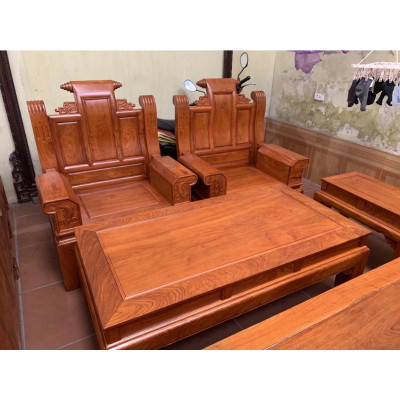 Bàn ghế Âu Á hộp cuốn thư gỗ hương đá