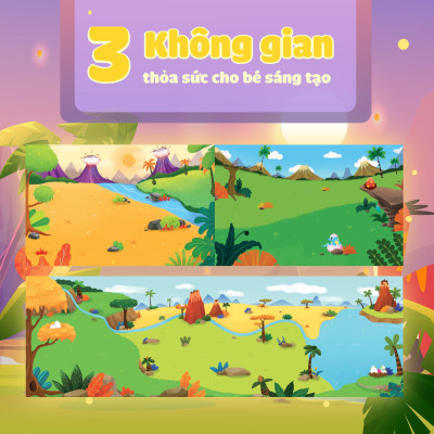 Sách - Trò Chơi Bóc Dán - Cảm Xúc Khủng Long (2 Trang Stickers) - Megabook