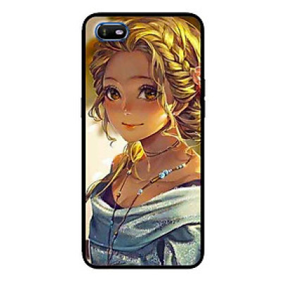 Ốp Lưng in cho Oppo A1K Mẫu Cô Gái Tóc Vàng - Hàng Chính Hãng