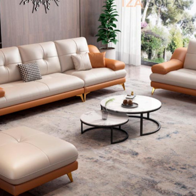 Sofa băng bọc da cao cấp BMSF36 Juno Sofa Kích thước 2m4 x 90cm 