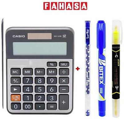 Máy Tính Văn Phòng Casio MX - 120B - W-DC - Kèm Quà Chất 04
