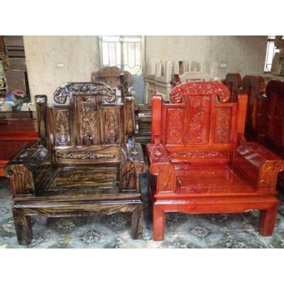 Bộ bàn ghế như ý hộp voi gỗ tràm 2m2 và 2m4