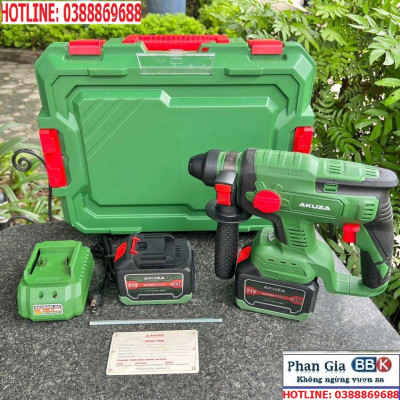 Máy Khoan Bê Tông 3 Chức Năng Pin AKUZA 2-2601 BL - Chân pin phổ thông, PIN 15 CELL - Bảo hành chính hãng