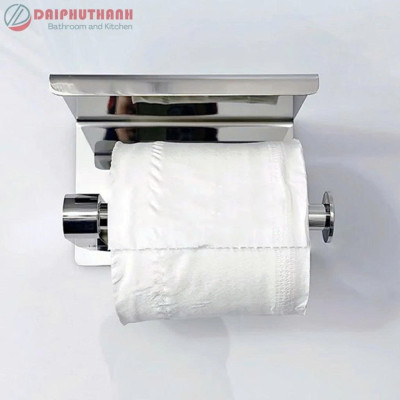 Hộp Đựng Giấy Vệ Sinh Treo Tường Inox SUS304 Phủ Crome Sáng Bóng - Inox dày 1.2 li, cứng cáp, tiện lợi